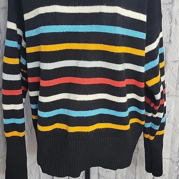 PHILOSOPHY Multicolored Striped Women's Sweater Large - Picture 3 of 7